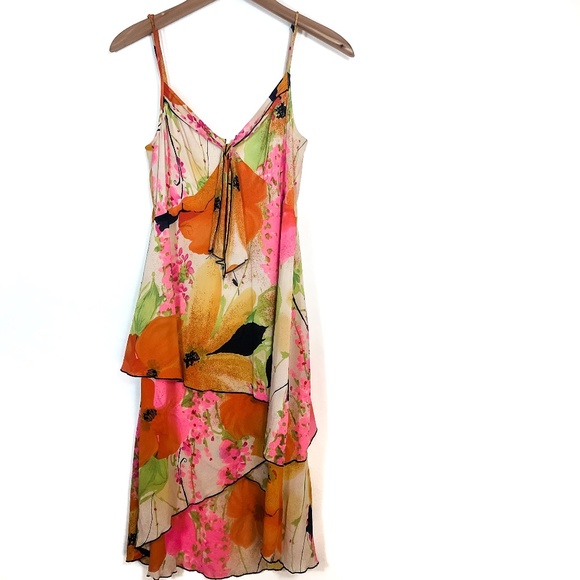 Trina Turk Dresses & Skirts - Trina Turk Silk Floral Slip Dress